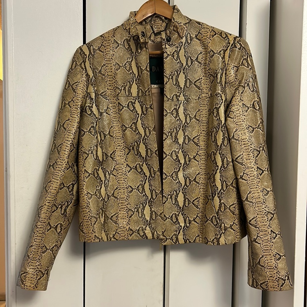 Vintage Danier snake moto jacket